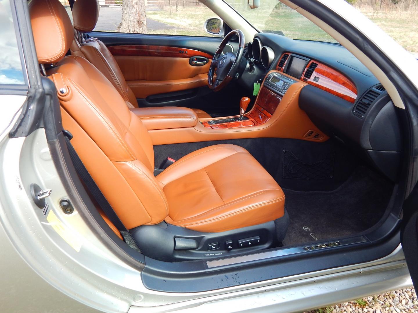 2005 Silver /Saddle Brown Leather Lexus SC 430 SC 430 (JTHFN48Y950) with an 4.3L V8 engine, Automatic transmission, located at 6528 Lower York Road, New Hope, PA, 18938, (215) 862-9555, 40.358707, -74.977882 - Here we have a beautiful Lexus SC 430 with only 53K original miles! Options include: 4.3L V8, Rear wheel drive, automatic transmission, saddle brown leather interior, wood trim, convertible top, AM/FM/TAPE/DISC radio with navigation, dual climate controls, heated front seats, cruise control, power t - Photo#17